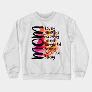 Trendy Mother's Day Best Mom Colorful Graphic Tops Crewneck Sweatshirt